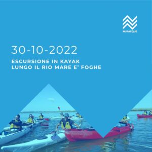 Escursione in kayak lungo il rio Mare e' Foghe