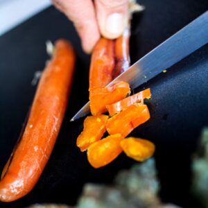 Laboratorio sulla preparazione della bottarga di muggine