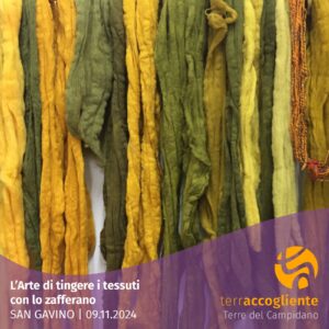 L'arte di tingere i tessuti con lo zafferano