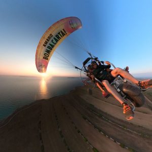 volo al tramonto nel sinis