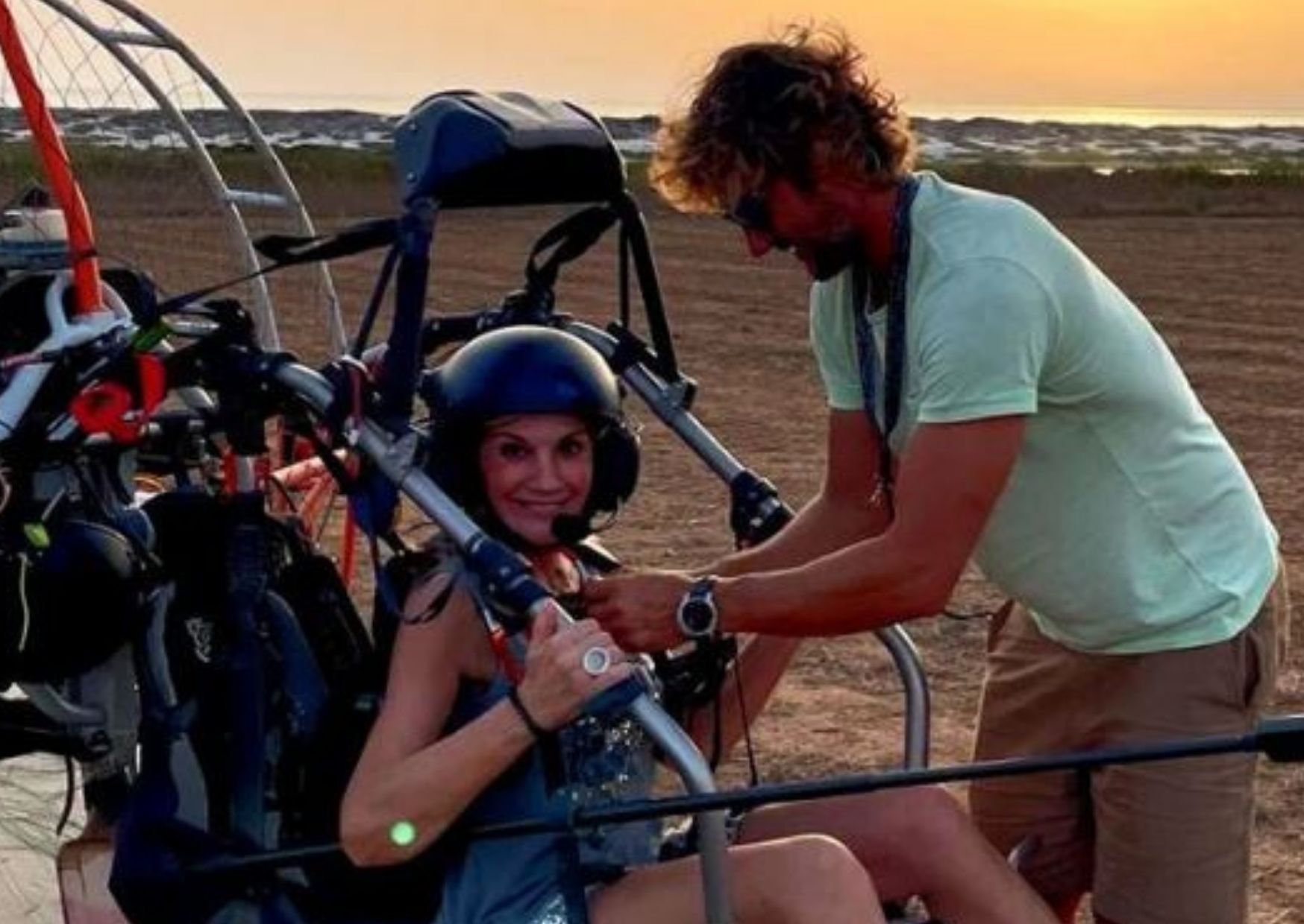 Volo al tramonto in paramotore nel Sinis - sabato - immagine 7